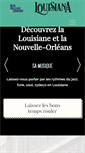 Mobile Screenshot of louisiane-tourisme.fr