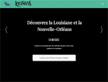 Tablet Screenshot of louisiane-tourisme.fr